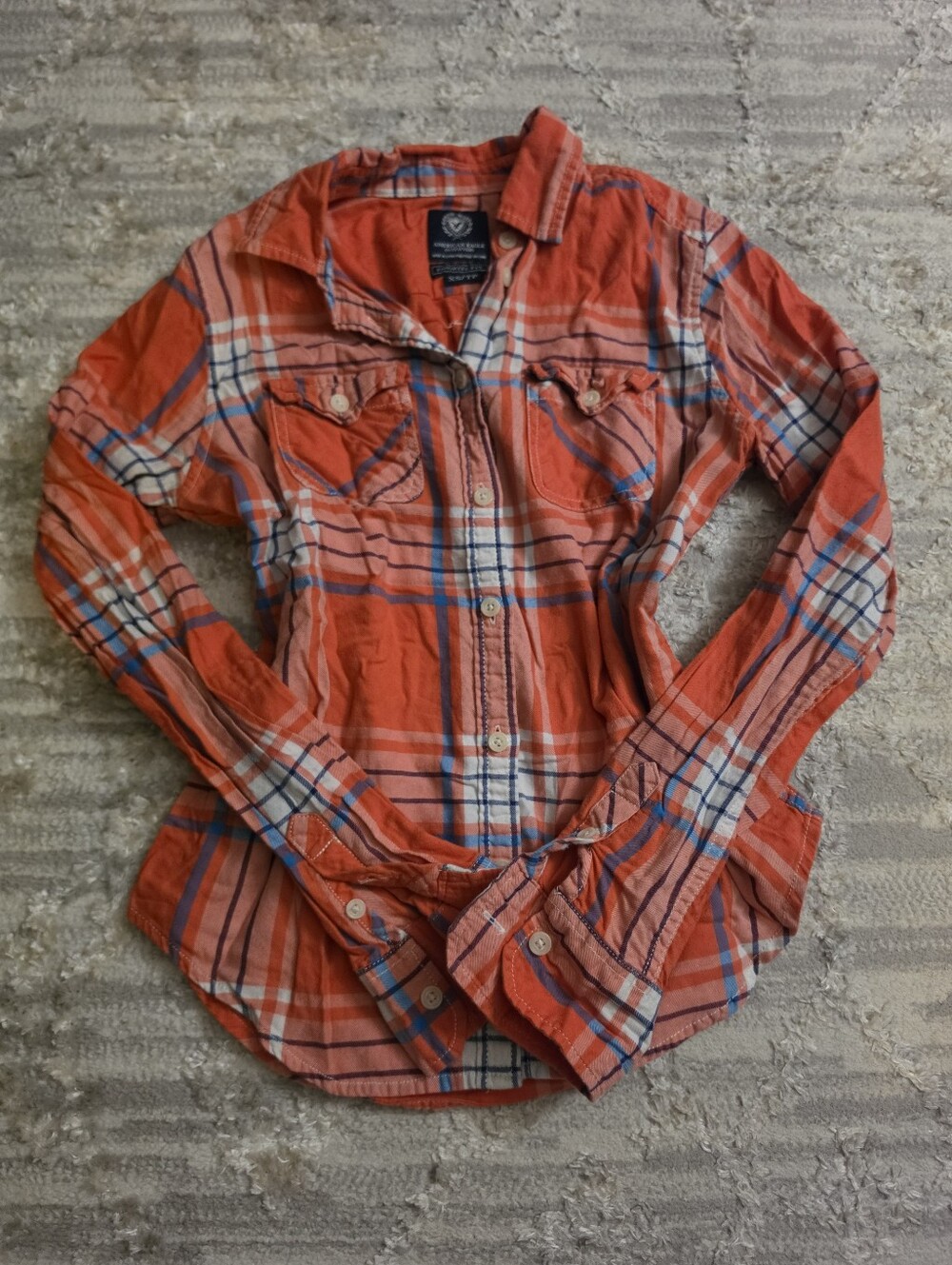 American Eagle Xs Button Up